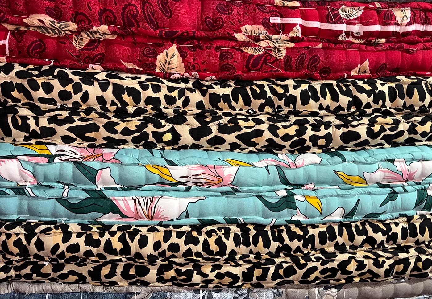 Wholesale batch mattress inventory stacked in Ratlam
